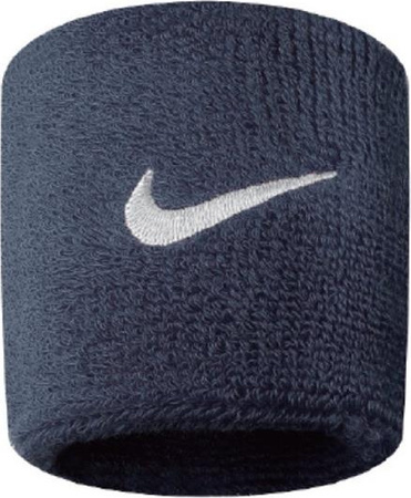Frotki na nadgarstek Nike Swoosh granatowe 2 szt. NN04416