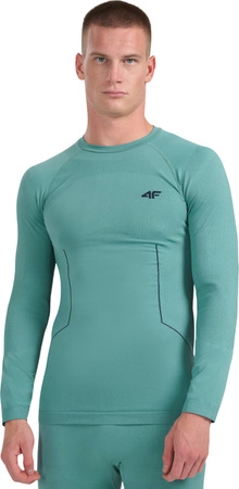 Koszulka termoaktywna męska M233 morska zieleń 4FWAW25USEAM233 46S