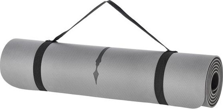 Mata do ćwiczeń jogi yogi fitness TPE HMS YM10 szara 182x61x0.8 cm