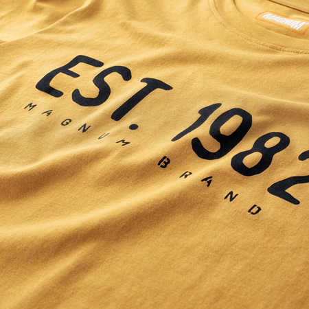 Męska koszulka z krótkim rękawem bawełniana Magnum Ellib żółta rozmiar XL