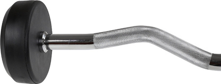 Sztanga/gryf stały łamany gumowany HMS GSL-25 25 kg