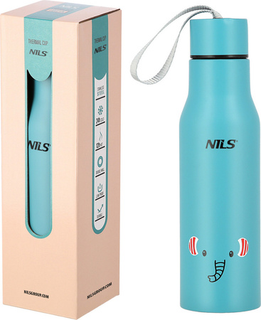 Kubek termiczny turystyczny termos Nils Camp NCB12 słoń 500ml