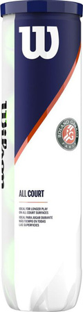 Piłki do tenisa ziemnego Wilson Roland Garros All Court 4 szt. WRT116400
