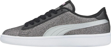 Buty dziecięce Puma Smash v2 Glitz Glam srebrne 367377 26