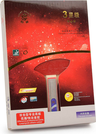 Rakietka do tenisa stołowego ping ponga Giant Dragon 3★ N8031 pokrowiec