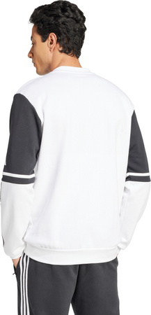 Bluza męska adidas Squadra 25 Sweat Crew biało-czarna JD2959
