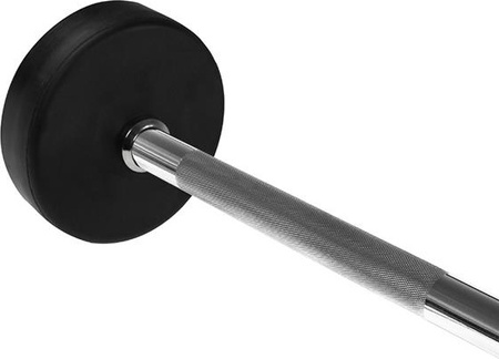 Sztanga gryf stały gumowany prosty HMS 40 kg długość 127 cm