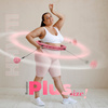 Hula hop light pink z wypustkami i obciążnikiem HMS hhw11 plus size