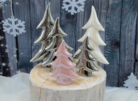 Choinka dekoracyjna czerwona 8,5x3,5x12,5cm