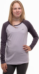 Koszulka dla dziewczynki 4F szara HJZ22 JTSDL001 23S