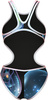 Damski Strój Kąpielowy Women's Arena One Print Swimsuit Tech Ba  dress blues rozmiar 30