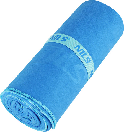 Ręcznik turystyczny z mikrofibry szybkoschnący Nils NCR12 niebieski 180x100 cm