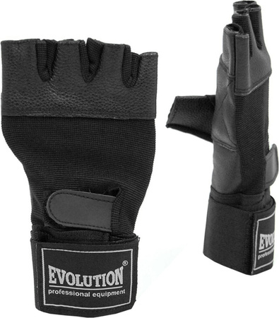 Rękawice fitness Evolution Standard czarne FR-11