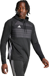 Bluza męska adidas Tiro 25 Essentials Winterized Trainig czarno-szara JN9466