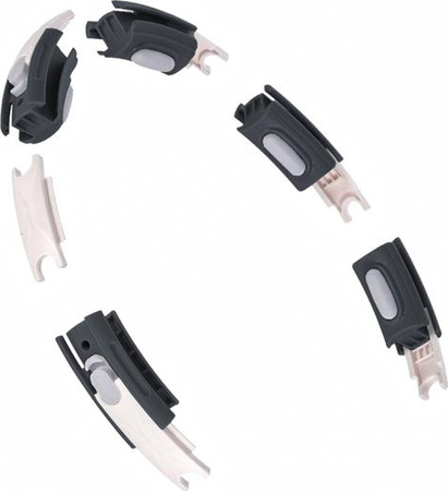 Hula hop z magnesem i obciążnikiem licznik koło HMS hhm15 czarne