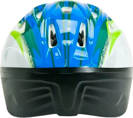 Kask rowerowy na rolki deskorolkę Allright Junior niebiesko-zielony rozmiar S 48 - 52 cm