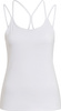 Koszulka damska adidas Studio Slim Strappy Back Tank Top biała HE3141