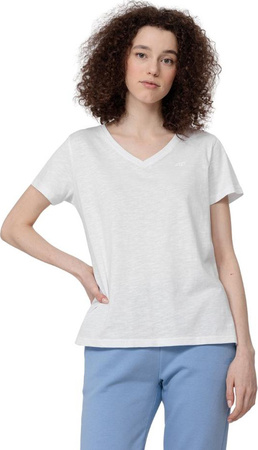 Koszulka damska 4F biała H4Z22 TSD352 10S