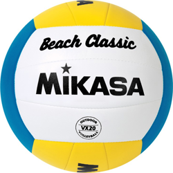 Piłka siatkowa Mikasa VX 20W biało-niebiesko-żółta