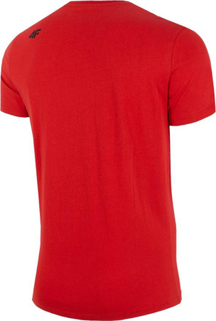 Koszulka męska 4F czerwona H4Z22 TSM354 62S