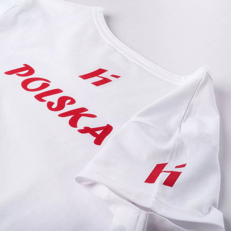 Damska koszulka bluzka z krótkim rękawem bawełniana Huari Poland Fan rozmiar XL