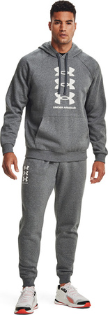 Spodnie męskie Under Armour Rival Fleece 3Logo Jogger ciemnoszare 1357131 012