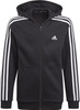 Bluza dla dzieci adidas Essentials 3-Stripes Hoodie czarna GQ8900