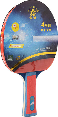 Rakietka do tenisa stołowego ping-ponga Giant Dragon 4★ N804 2 piłeczki, pokrowiec