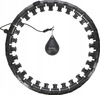 Hula hop PLUS SIZE z wypustkami i obciążnikiem HMS czarne hhw12