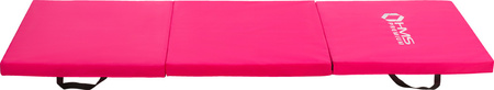 Materac gimnastyczny składany Hms Premium MGS02 1800x600 mm różowy