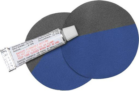 Mata samopompująca kempingowa turystyczna z poduszką Nils CampNC4349 niebiesko-szara