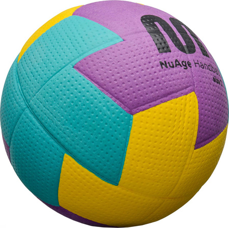 Piłka ręczna Meteor Nuage Junior 1 fioletowo-błękitno-żółta 16691