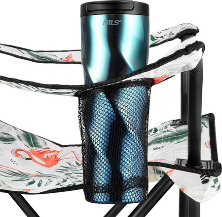 Krzesło fotel turystyczne składane Nils camp NC1625 flaming 80x80x47cm