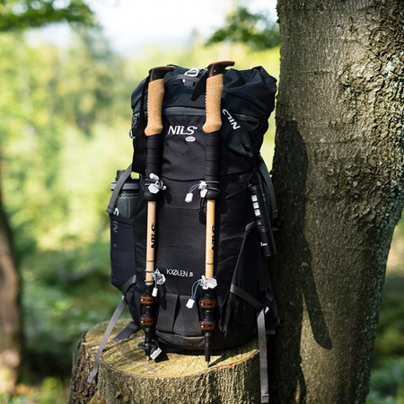 Plecak turystyczny trekkingowy górski czarny kjolen 40l Nils camp NC1938