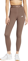 Legginsy damskie adidas Techfit 7/8 brązowe JW5181