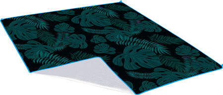 Koc piknikowy liście 200x200 pe alu Nils camp nc2222