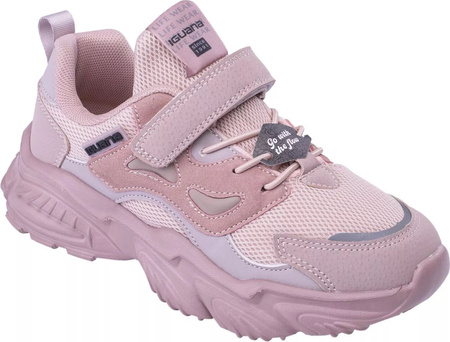 Dziecięce buty sneakersy Iguana Bonsi JRG pudrowy róż rozmiar 35