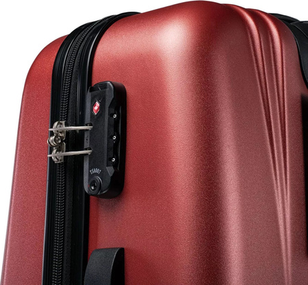 Walizka podróżna na kółkach twarda Iguana Asturia II 109 red vine 109 litrów