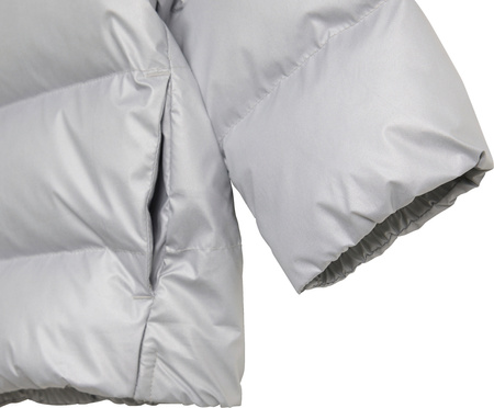 Kurtka dla dzieci adidas Synthetic Down Glam srebrna JM8870