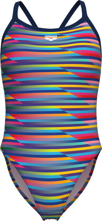 Damski Strój Kąpielowy Women's Arena Racing Stripe Swimsuit Xcr  dress blues rozmiar 28