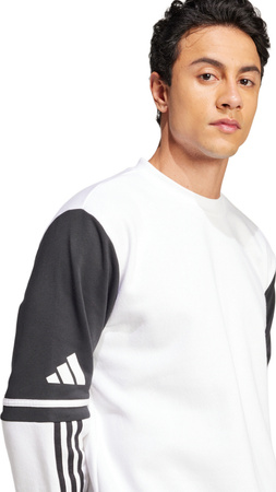 Bluza męska adidas Squadra 25 Sweat Crew biało-czarna JD2959