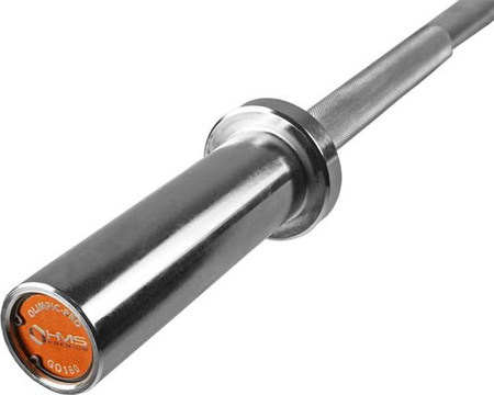 Gryf olimpijski prosty z zaciskami Lock Jaw HMS Premium GO160 120 cm