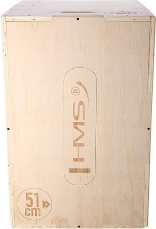 Skrzynia treningowa pylometryczna do ćwiczeń crossfit drewniana HMS DSC01