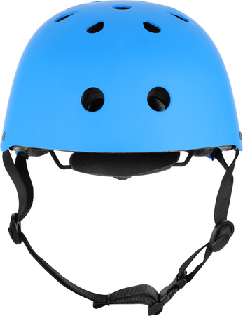 Dziecięcy kask rowerowy na rolki hulajnogę regulowany Nils Extreme MTW001-1 niebieski r L (58-61cm)