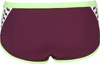 Męskie kąpielówki Arena M TEAM STRIPE LOW WAIST SHORT red wine-shiny green rozmiar 1-65