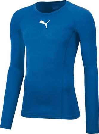 Koszulka termoaktywna męska Puma Liga Baselayer Tee LS niebieska 655920 02