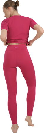 Legginsy damskie 4F FNK F369 różowe 4FWAW25TFTIF369 54S