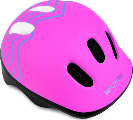 Kask rowerowy dla dzieci Spokey Strapy różowy 44-48 cm