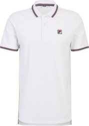 Koszulka męska polo Fila Lubbeek biała FAM0898 10001