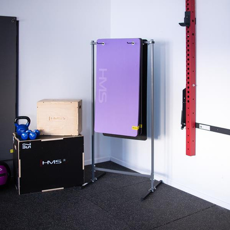 Stojak stalowy na maty do domu na siłownię HMS 173x80 cm